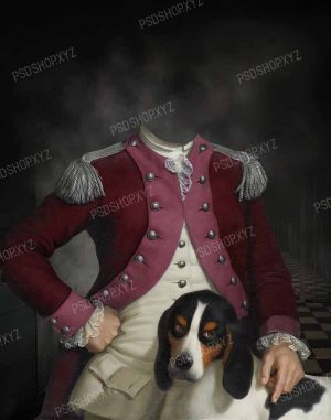 Pet Portrait Template Male Dog Lover