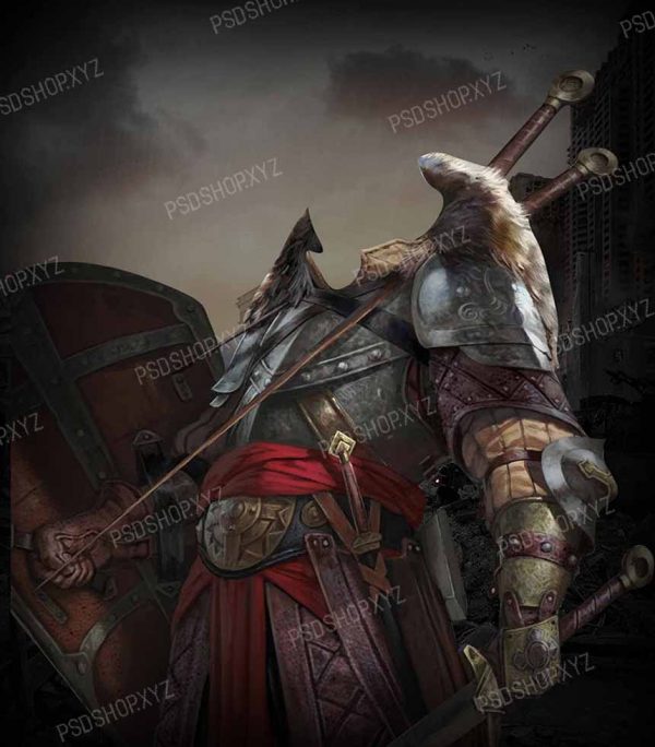 Portrait Template Sword Warrior
