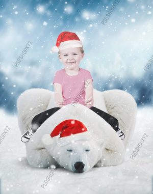 Bear Christmas Photo Backdrops